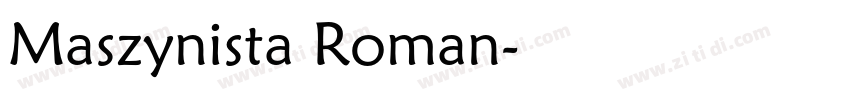 Maszynista Roman字体转换